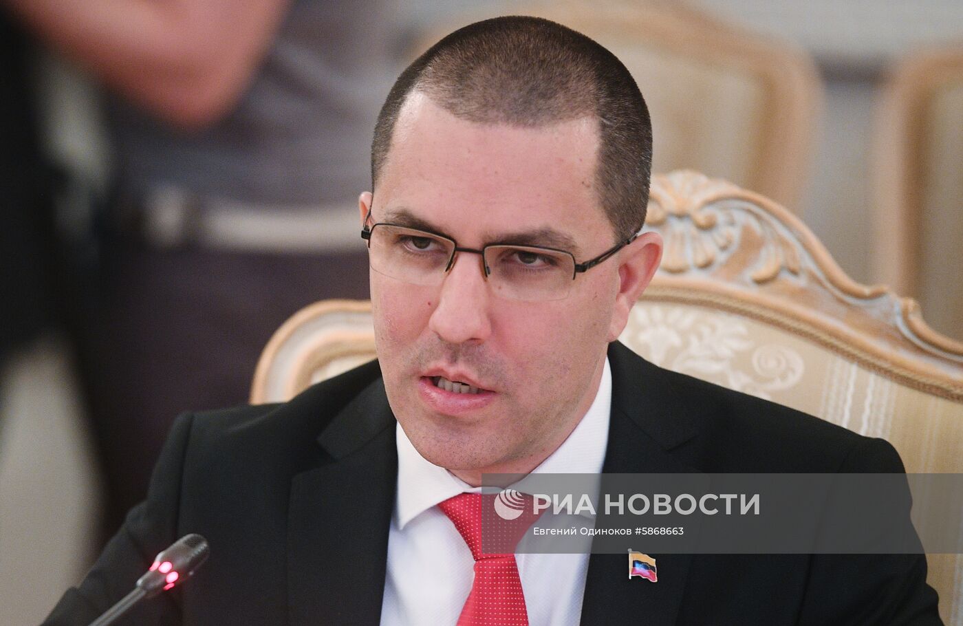 Встреча глав МИД РФ и Венесуэлы С. Лаврова и Х. Арреасы