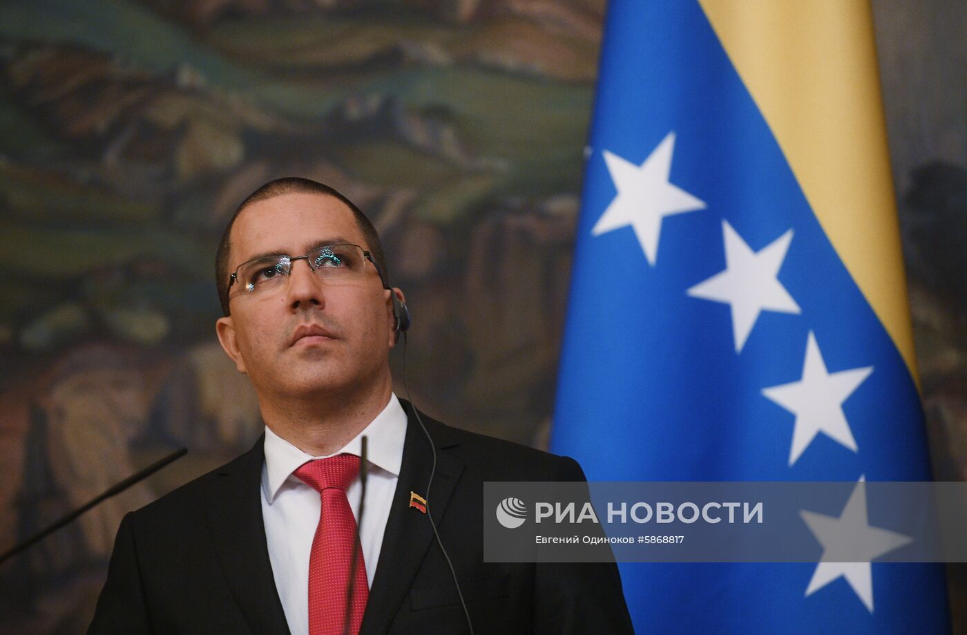 Встреча глав МИД РФ и Венесуэлы С. Лаврова и Х. Арреасы