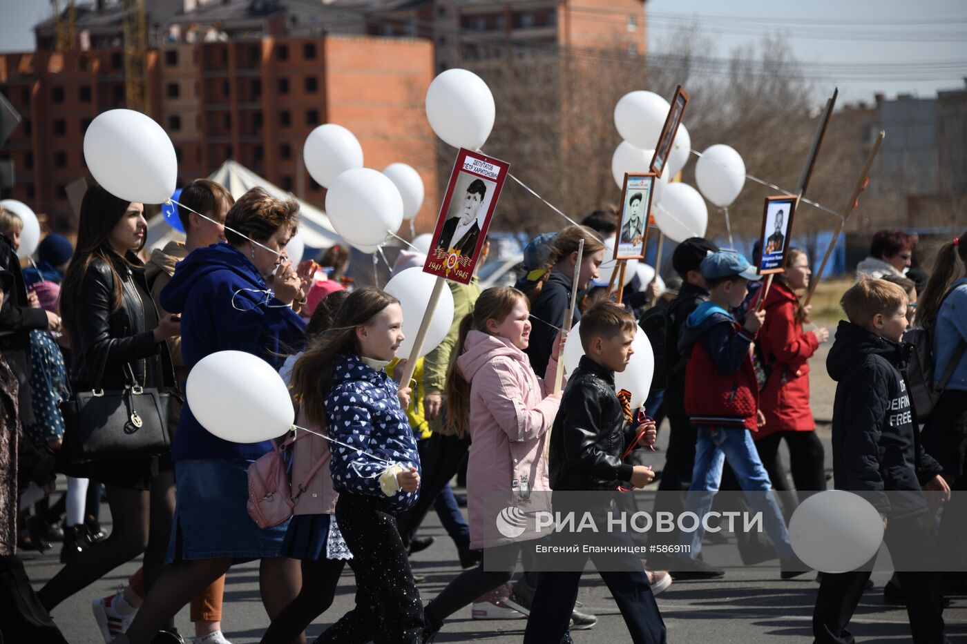 Акция "Бессмертный полк" в Чите