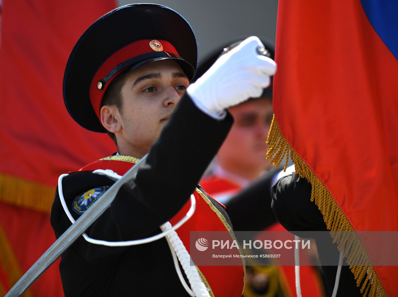 Парад кадетов на Поклонной горе