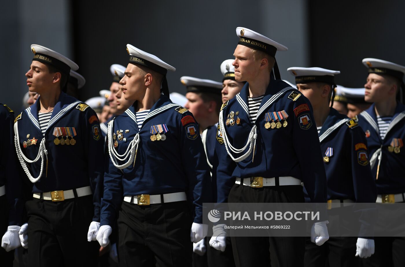 Парад кадетов на Поклонной горе