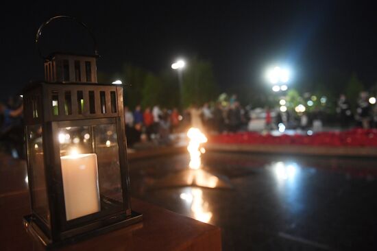 Профилактика горелки Вечного огня в Александровском саду