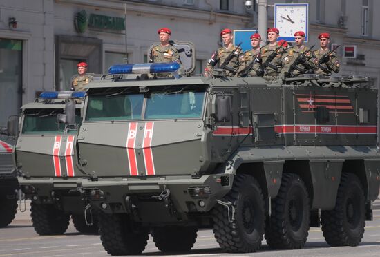 Генеральная репетиция парада Победы 