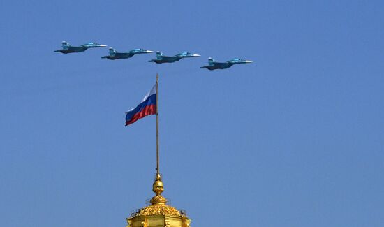 Генеральная репетиция парада Победы 