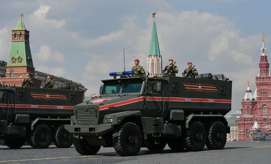 Генеральная репетиция парада Победы 