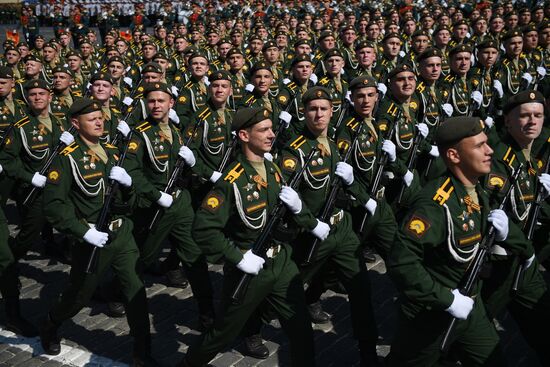 Генеральная репетиция парада Победы 