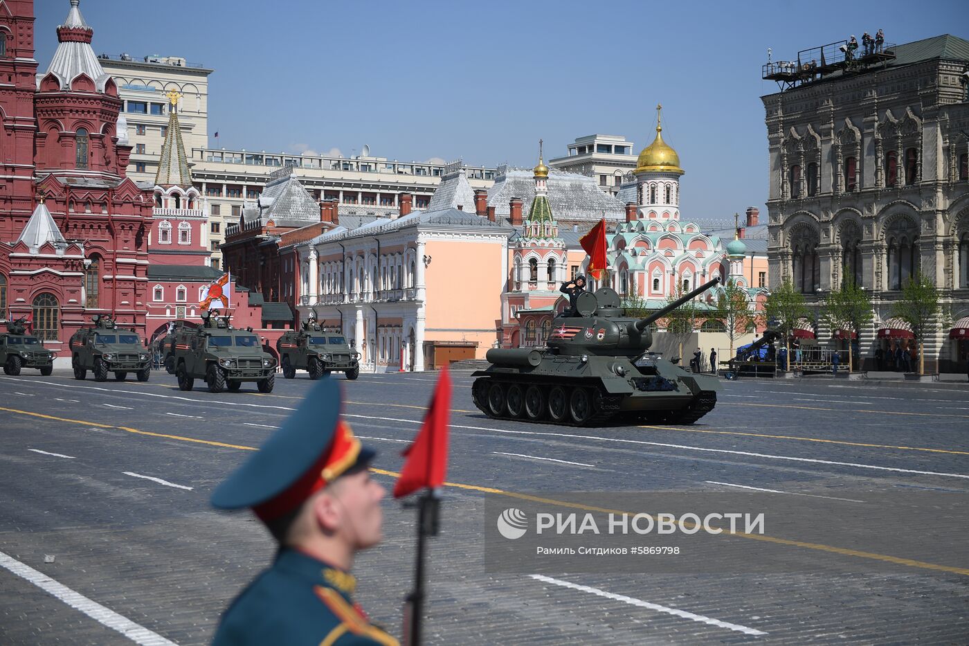 Генеральная репетиция парада Победы 