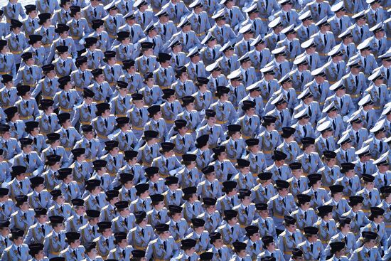 Генеральная репетиция парада Победы 