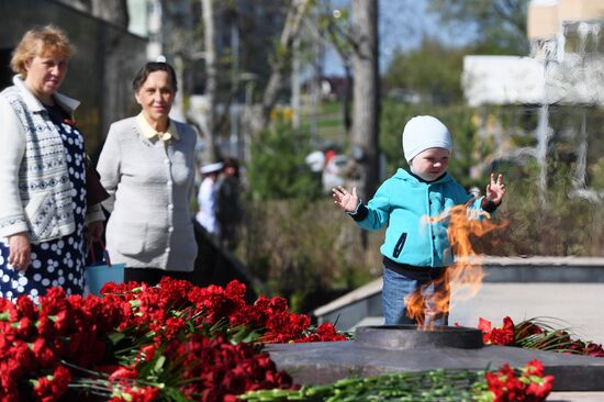 Открытие мемориального комплекса Великой Отечественной войны в Казани