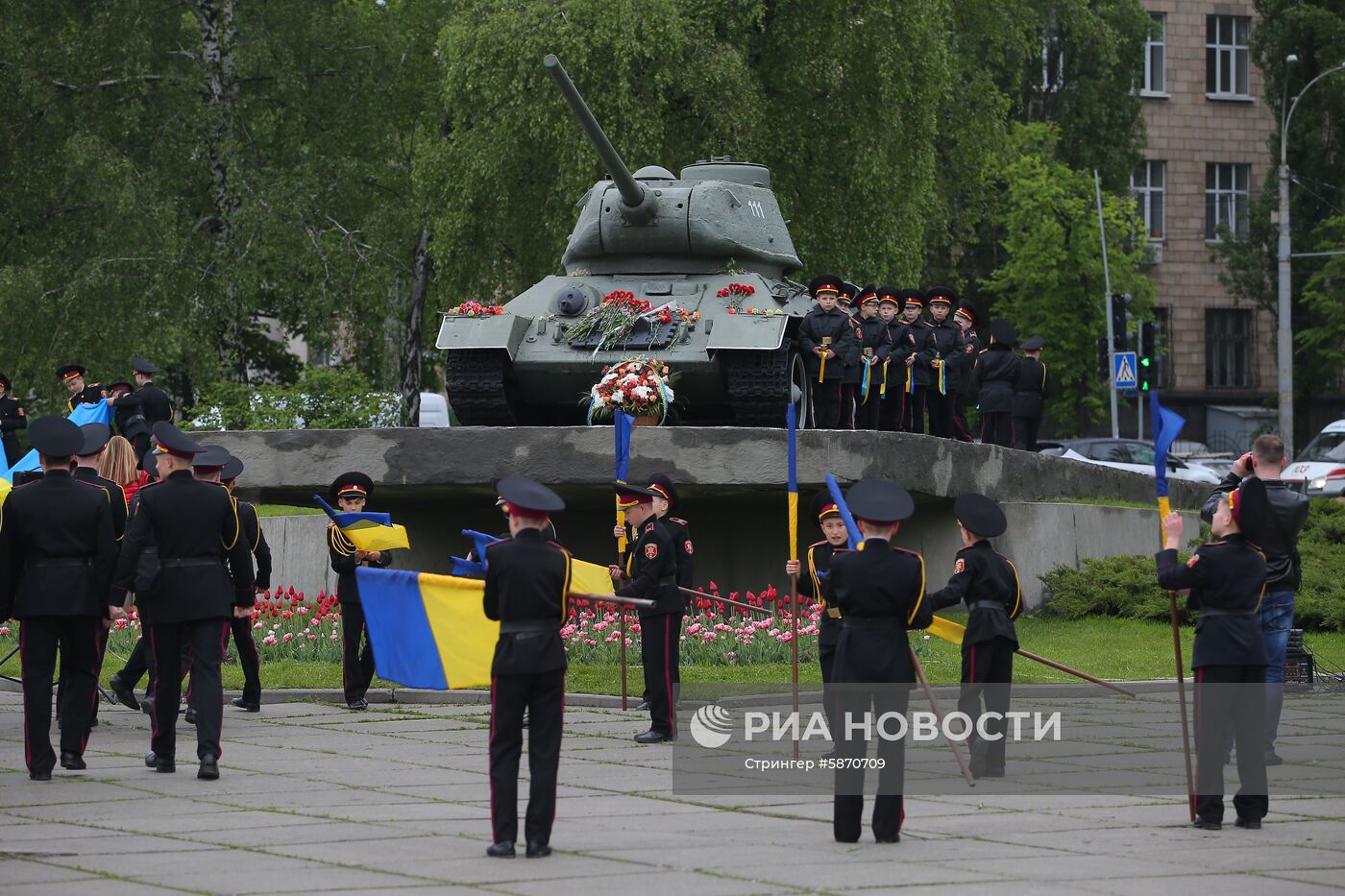 Акции на Украине в память о погибших во II Мировой войне