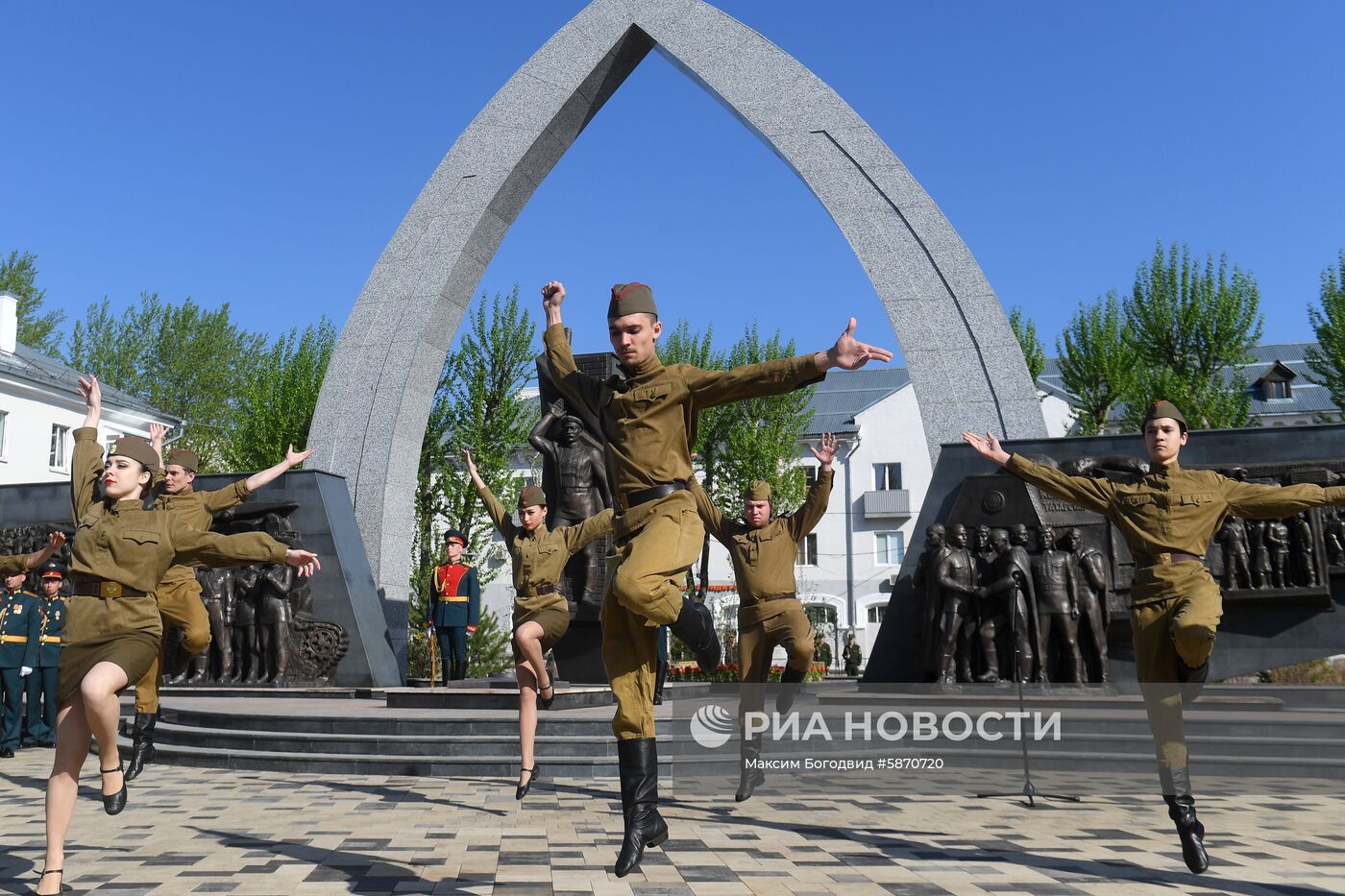 Открытие мемориального комплекса Великой Отечественной войны в Казани