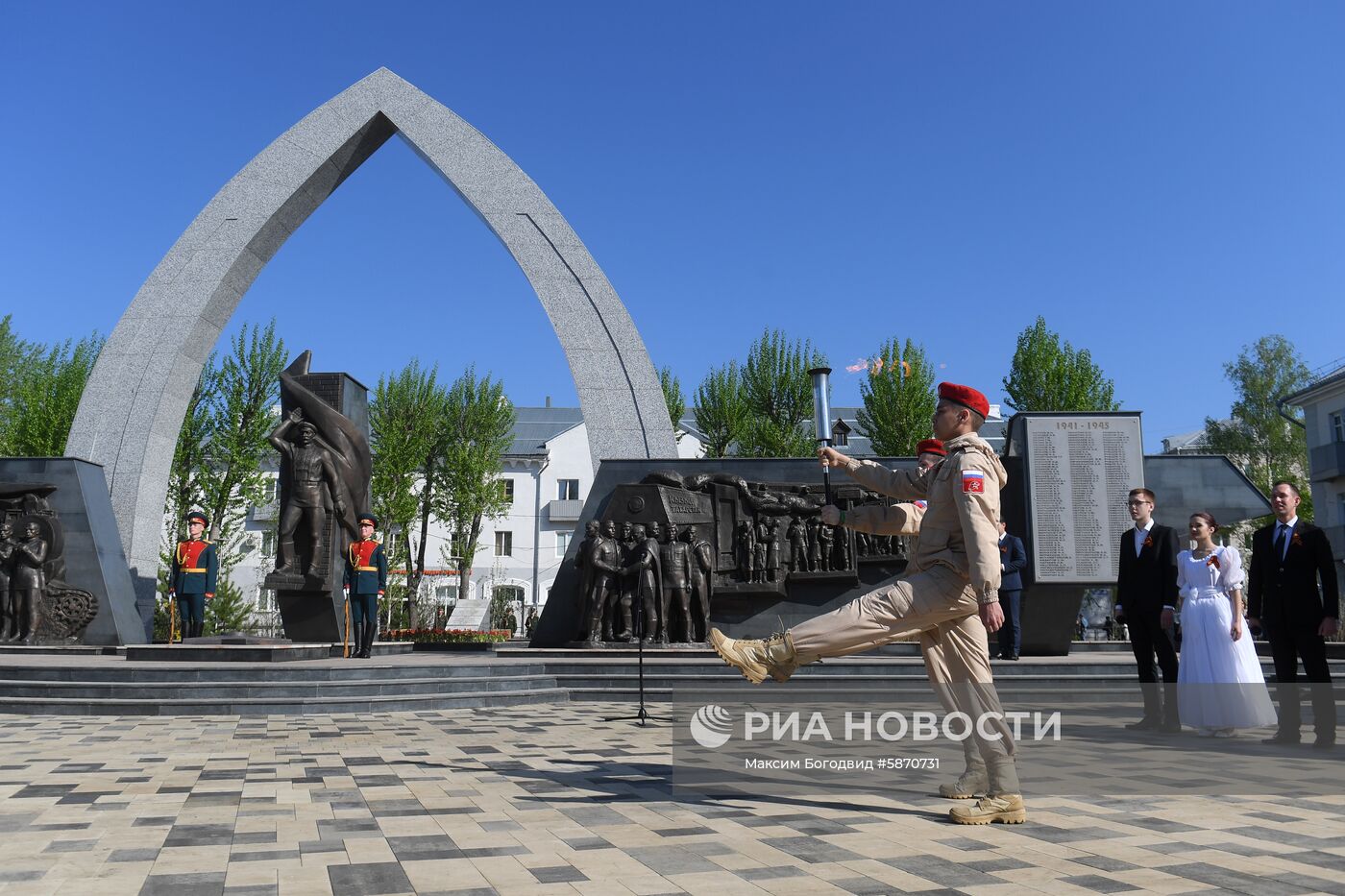 Открытие мемориального комплекса Великой Отечественной войны в Казани