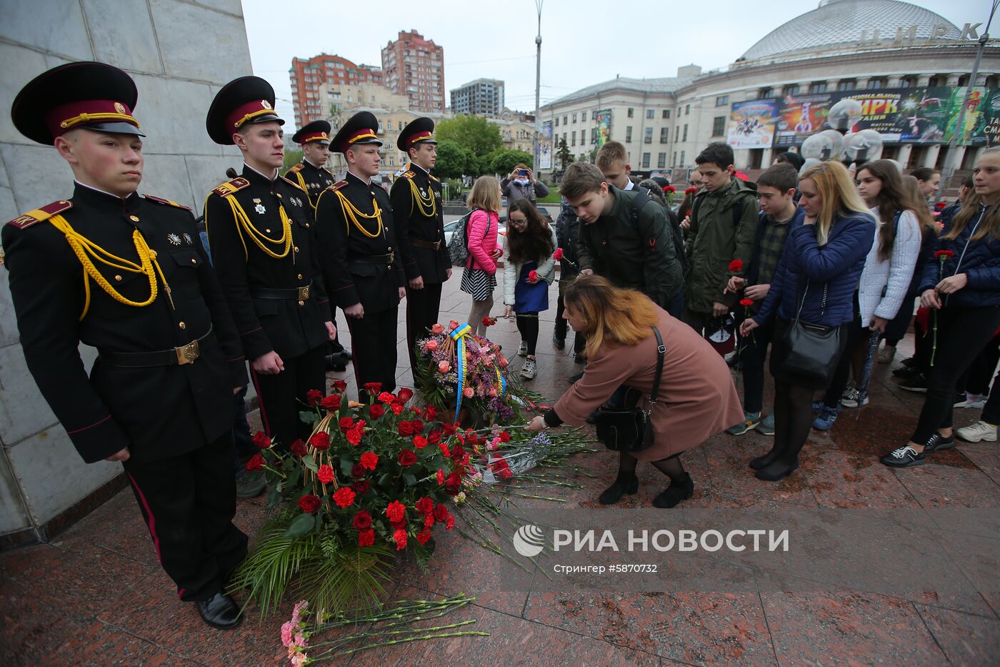 Акции на Украине в память о погибших во II Мировой войне