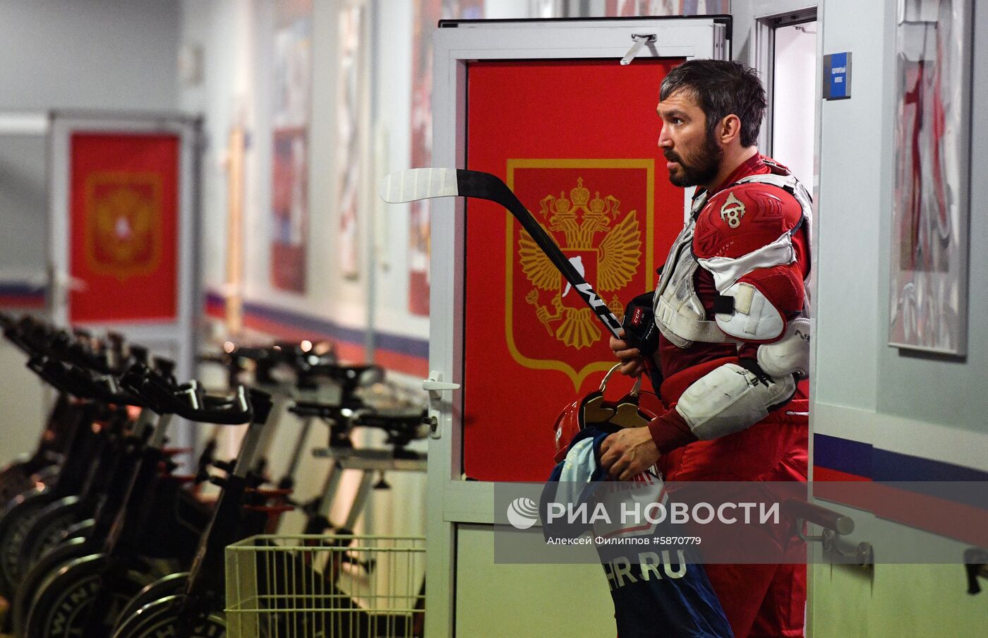 Хоккей. Тренировка сборной России 