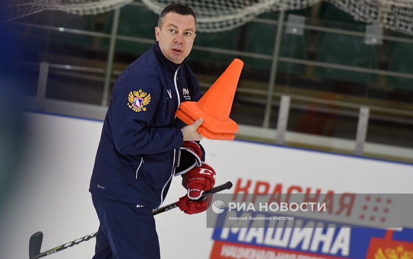 Хоккей. Тренировка сборной России