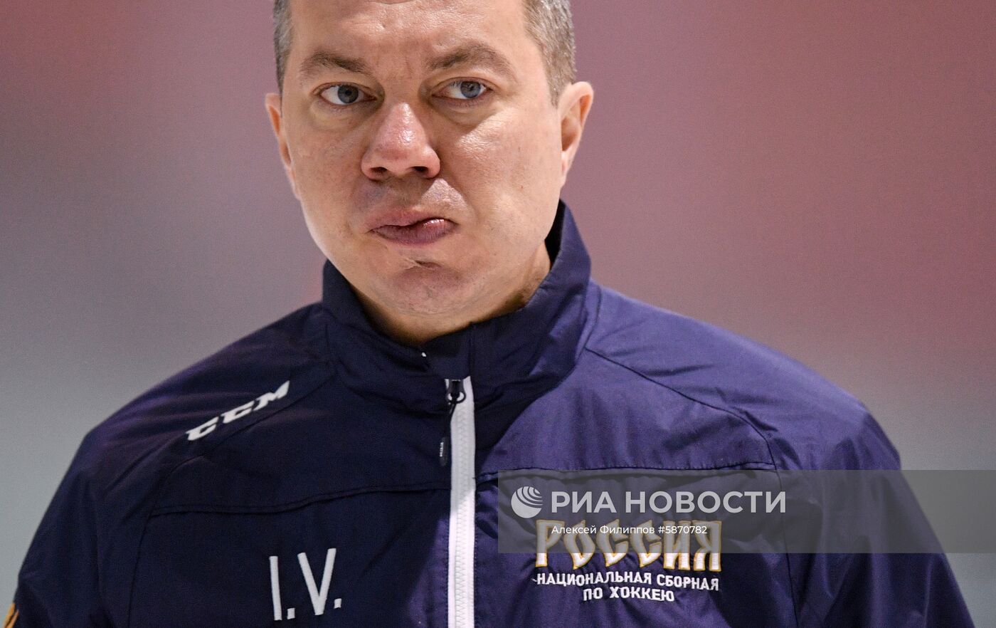 Хоккей. Тренировка сборной России