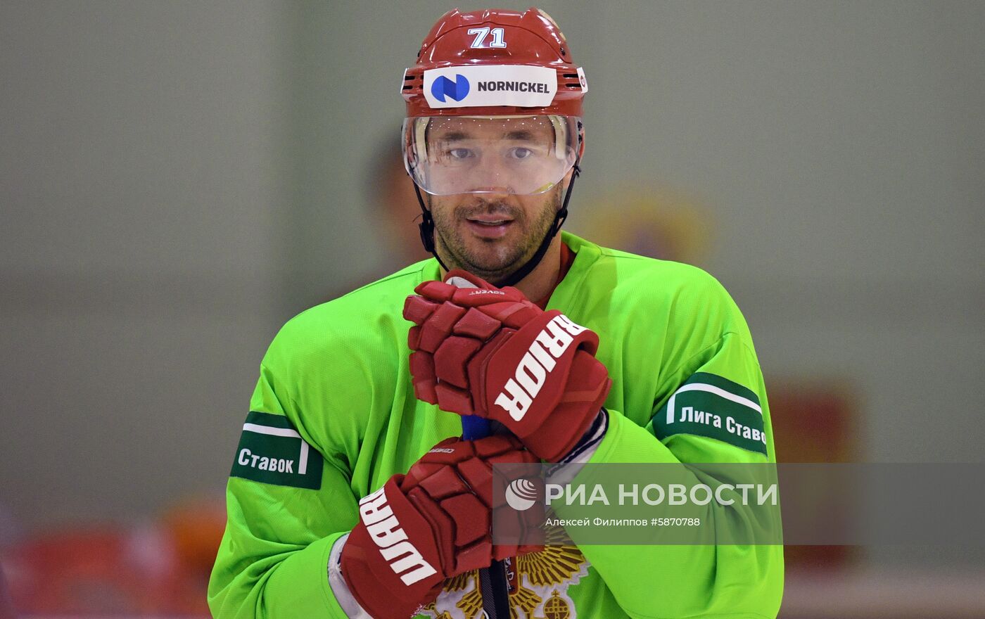 Хоккей. Тренировка сборной России