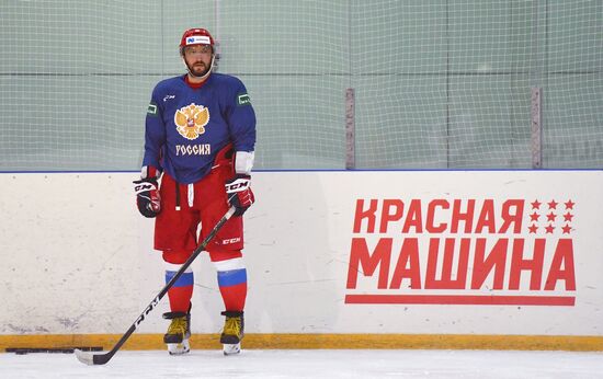 Хоккей. Тренировка сборной России 