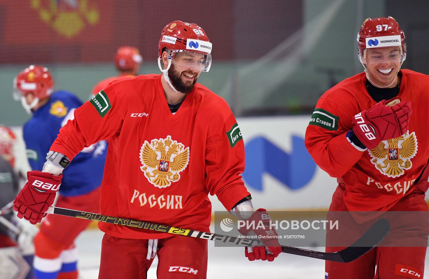 Хоккей. Тренировка сборной России