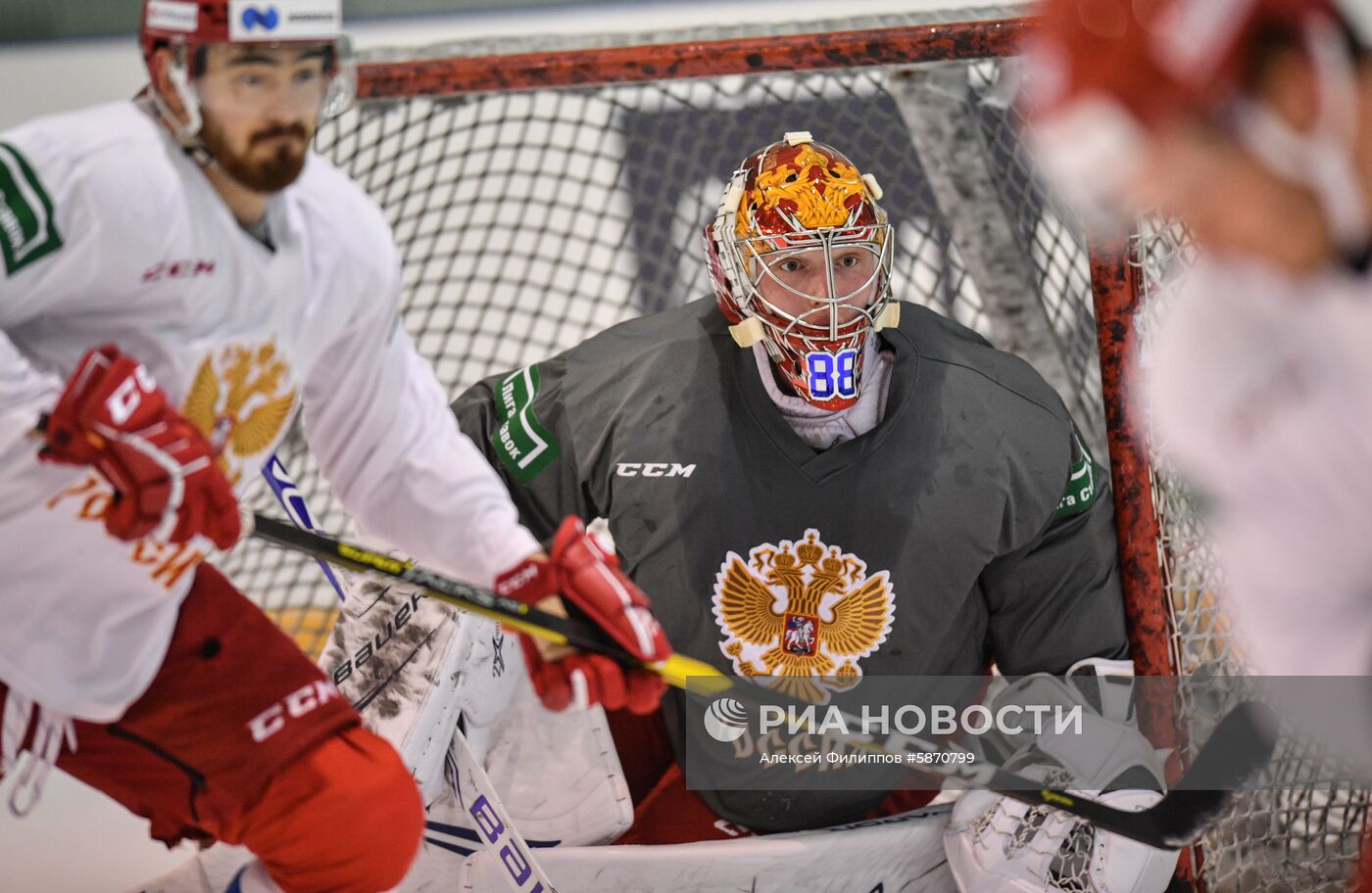 Хоккей. Тренировка сборной России