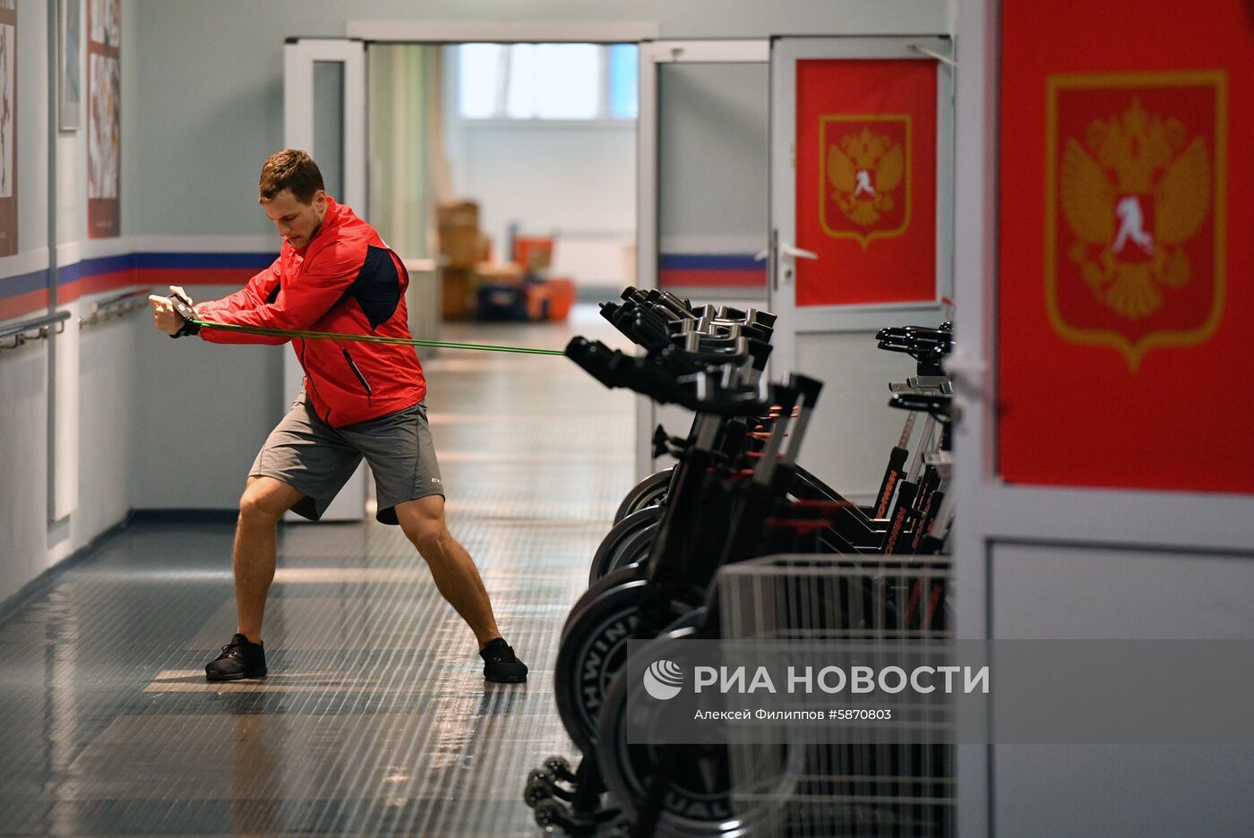 Хоккей. Тренировка сборной России