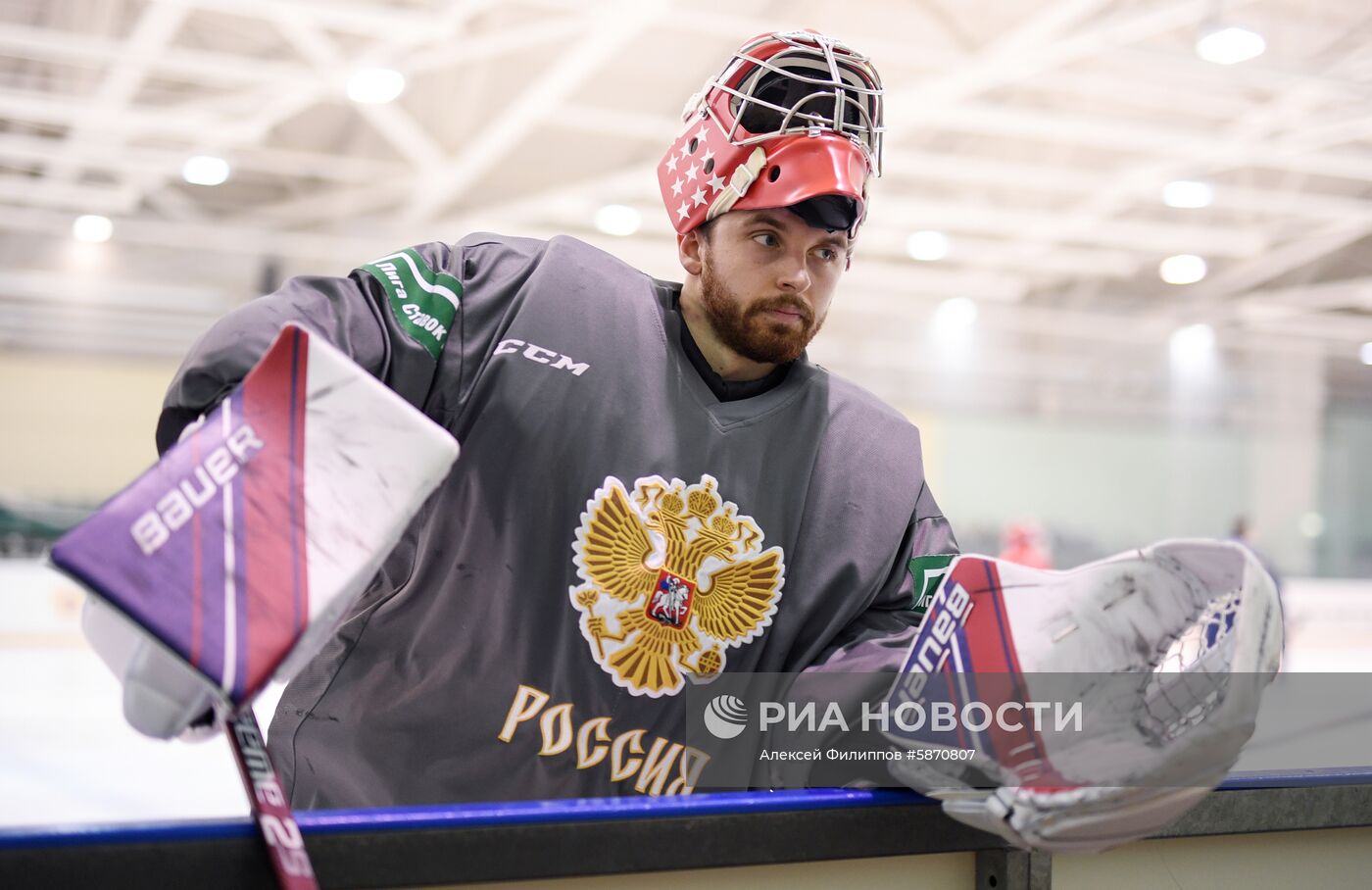 Хоккей. Тренировка сборной России