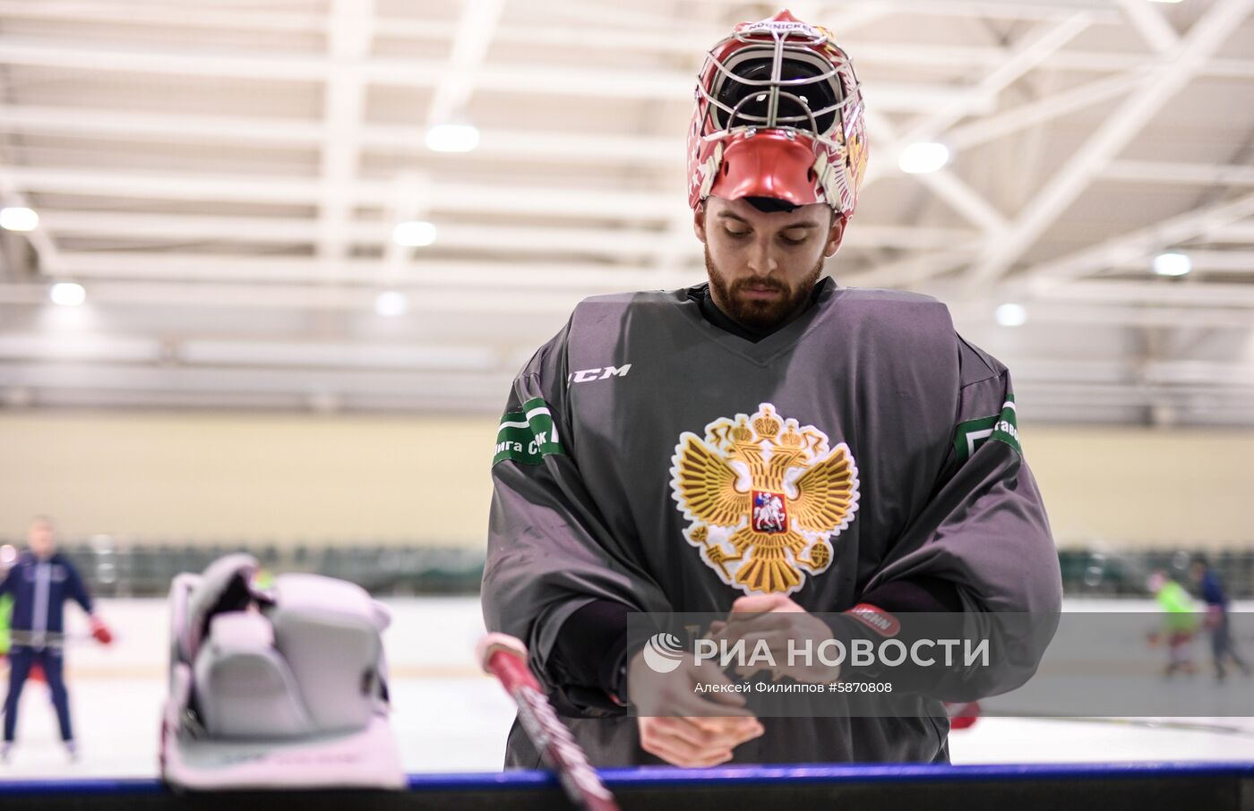 Хоккей. Тренировка сборной России