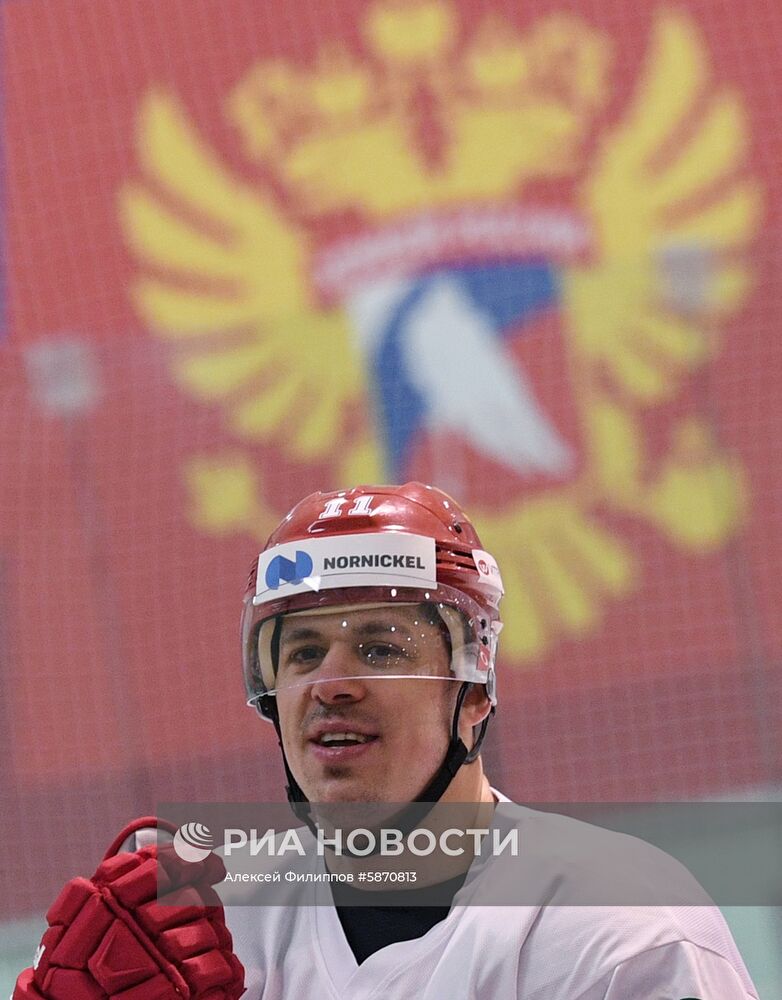 Хоккей. Тренировка сборной России