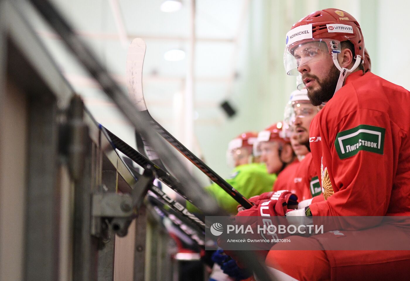Хоккей. Тренировка сборной России