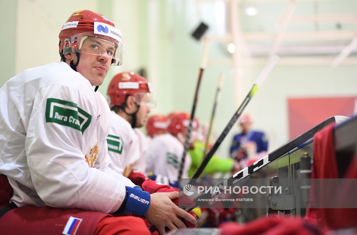 Хоккей. Тренировка сборной России 