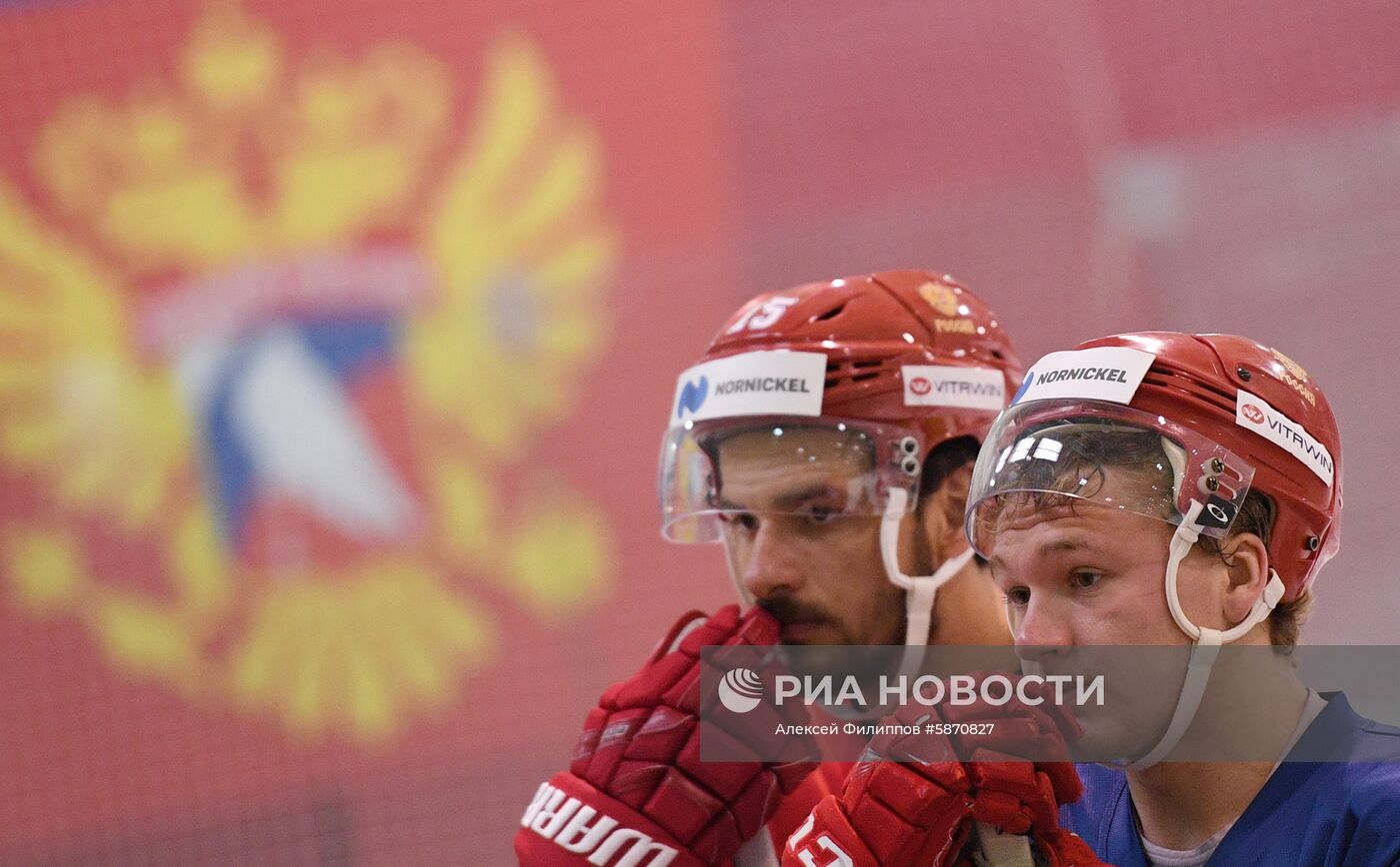 Хоккей. Тренировка сборной России
