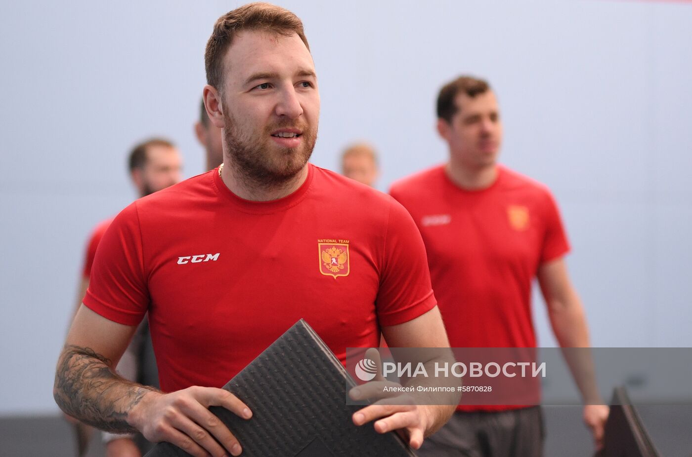 Хоккей. Тренировка сборной России