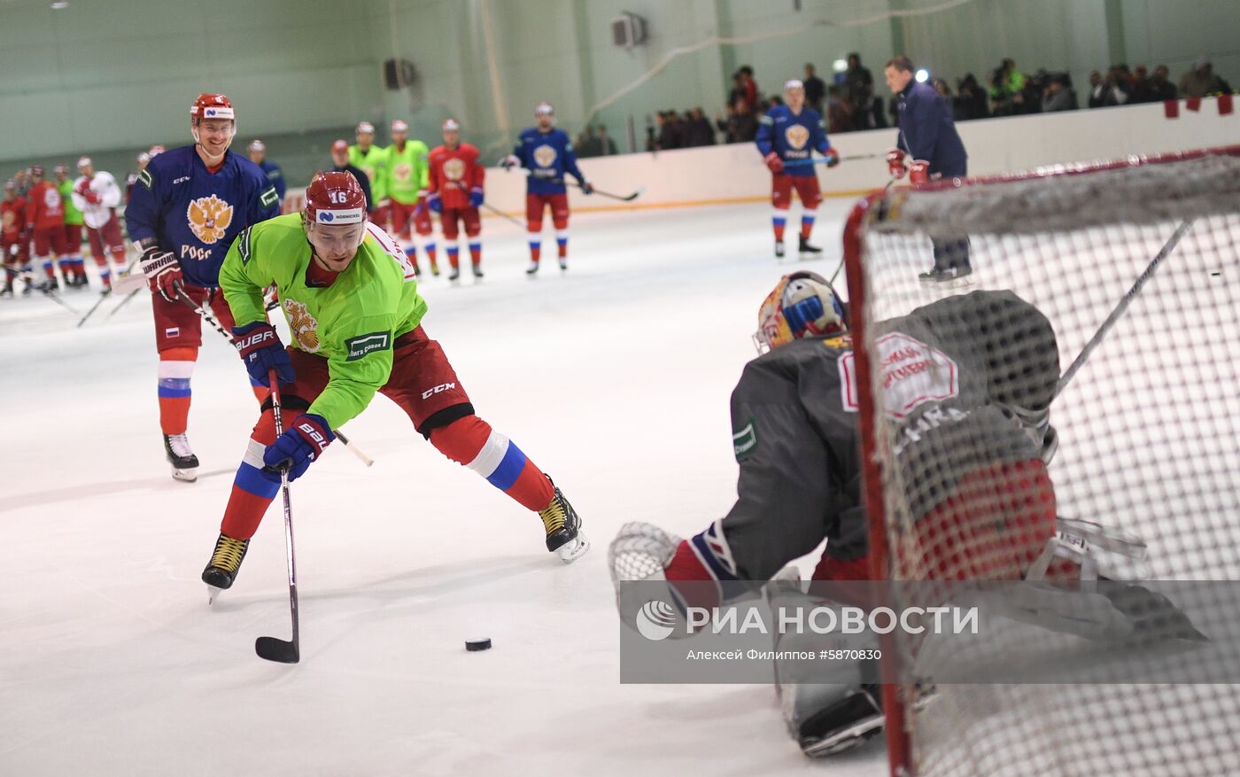 Хоккей. Тренировка сборной России