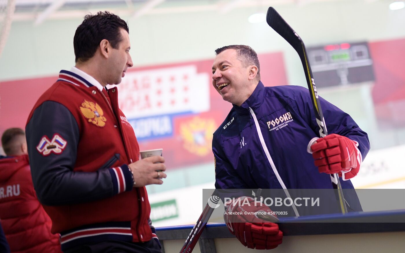 Хоккей. Тренировка сборной России