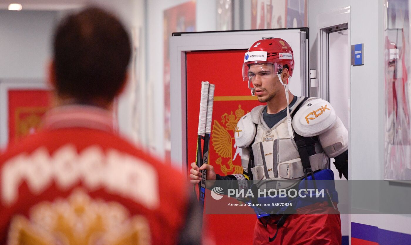 Хоккей. Тренировка сборной России