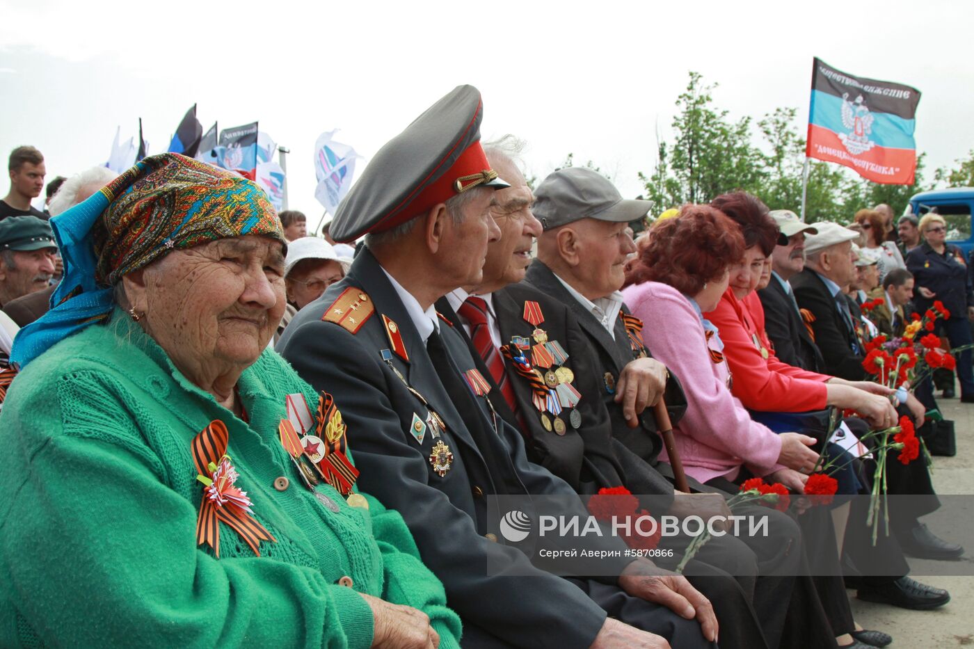 Траурные мероприятия на Саур-могиле в ДНР