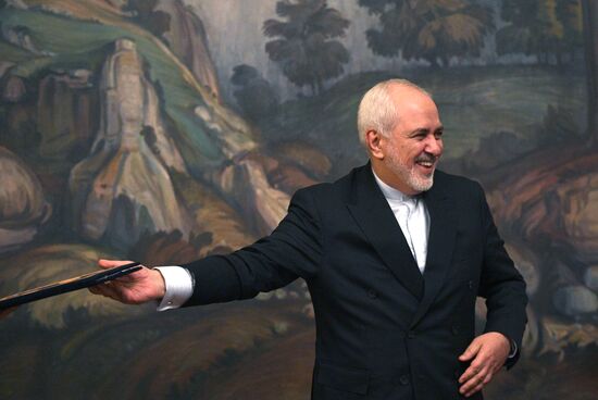 Встреча глав МИД РФ и Ирана С. Лаврова и М. Д. Зарифа