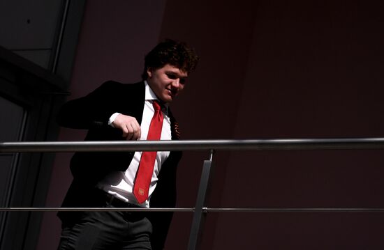 Презентация сборной России по хоккею перед ЧМ-2019