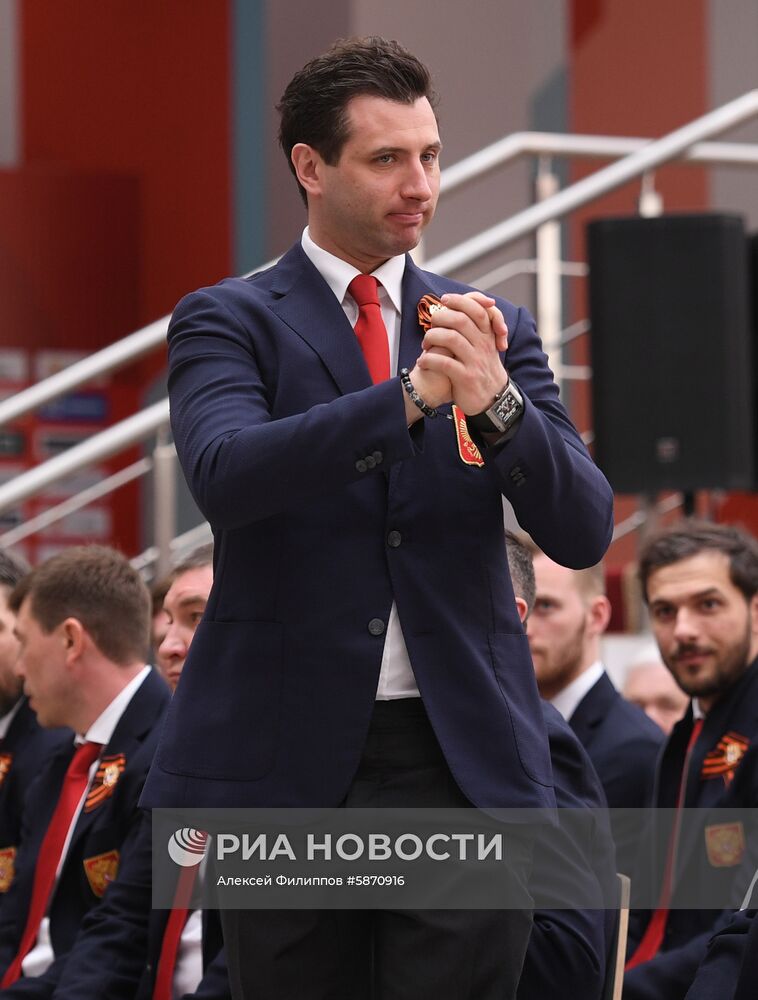 Презентация сборной России по хоккею перед ЧМ-2019