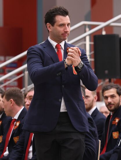 Презентация сборной России по хоккею перед ЧМ-2019