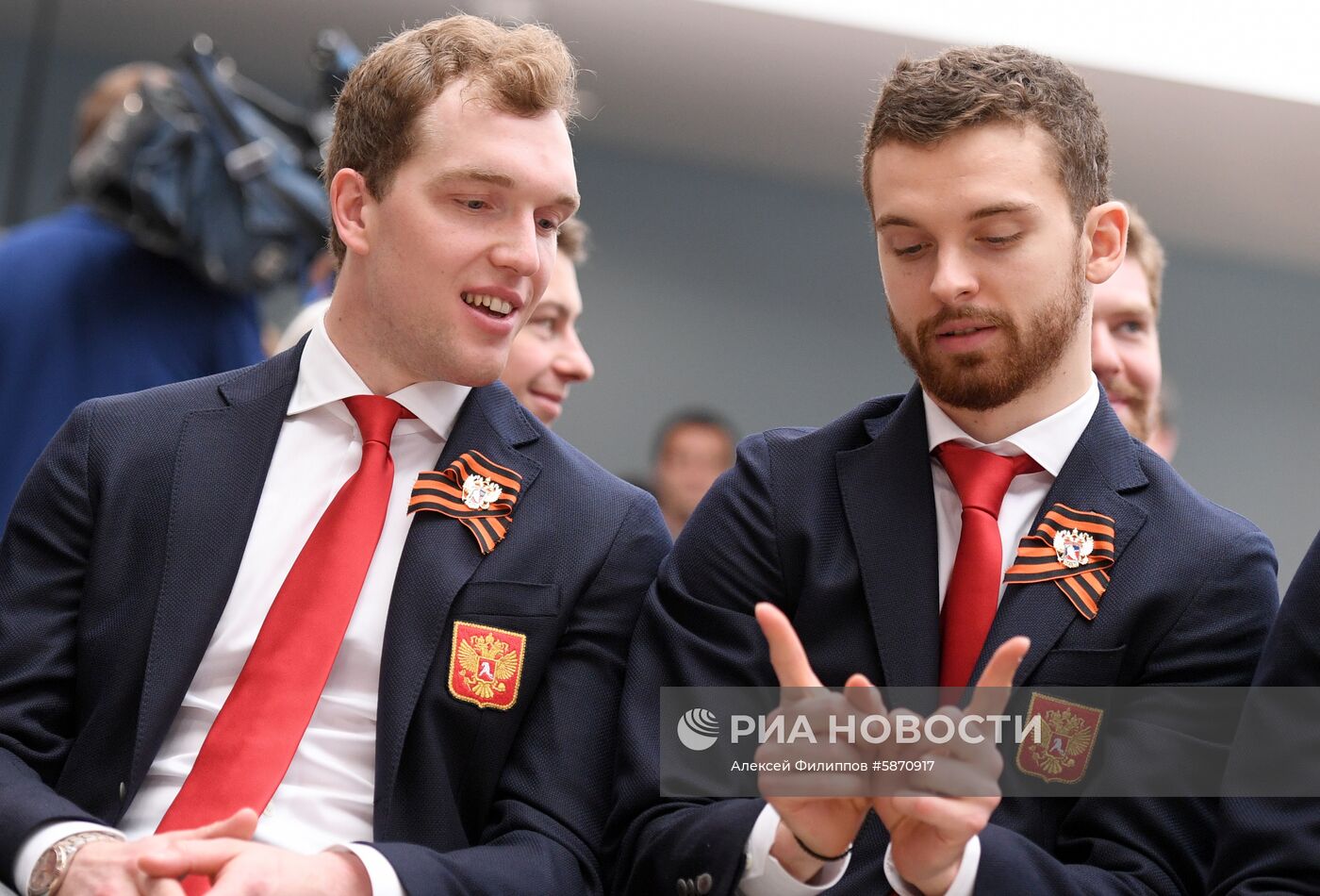 Презентация сборной России по хоккею перед ЧМ-2019