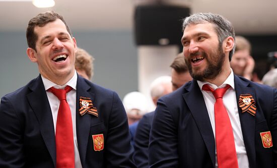 Презентация сборной России по хоккею перед ЧМ-2019