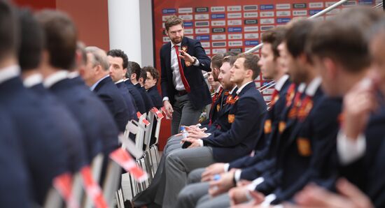 Презентация сборной России по хоккею перед ЧМ-2019