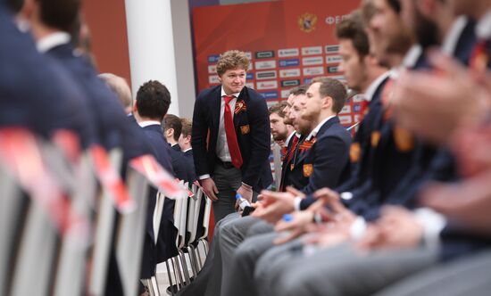 Презентация сборной России по хоккею перед ЧМ-2019