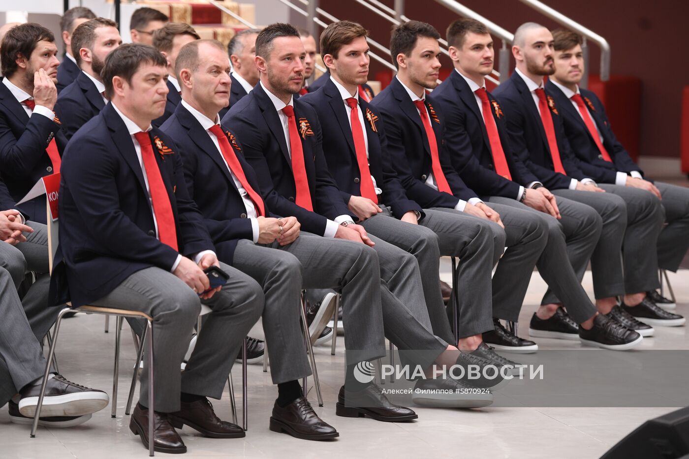 Презентация сборной России по хоккею перед ЧМ-2019