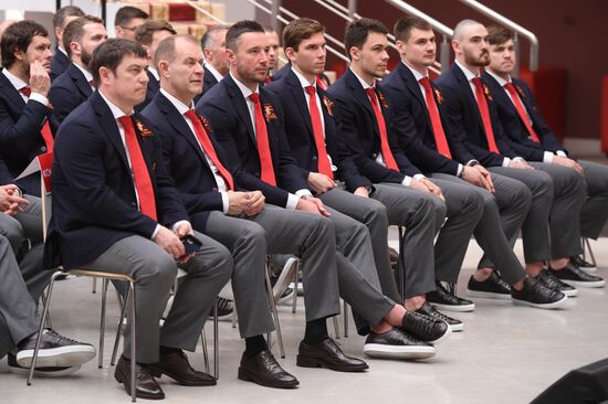 Презентация сборной России по хоккею перед ЧМ-2019