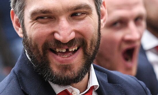 Презентация сборной России по хоккею перед ЧМ-2019