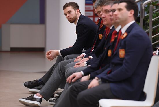 Презентация сборной России по хоккею перед ЧМ-2019