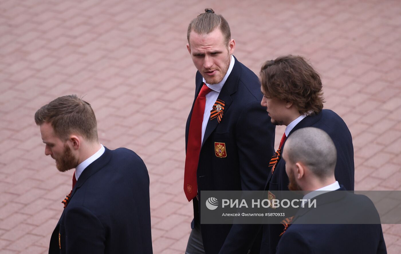 Презентация сборной России по хоккею перед ЧМ-2019