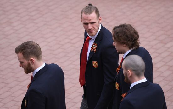 Презентация сборной России по хоккею перед ЧМ-2019